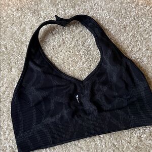 Darc Sport X Batman Seamless Halter Sports Bra M Black Web